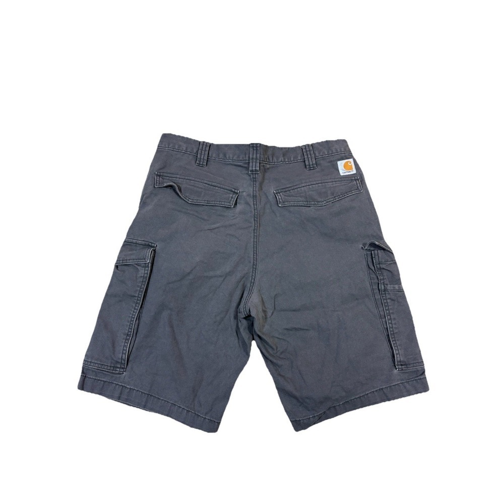 Carhartt Relaxed Fit Cargo Shorts Men's‎ 34 Gray Work Utility Casual - Picture 2 of 8
